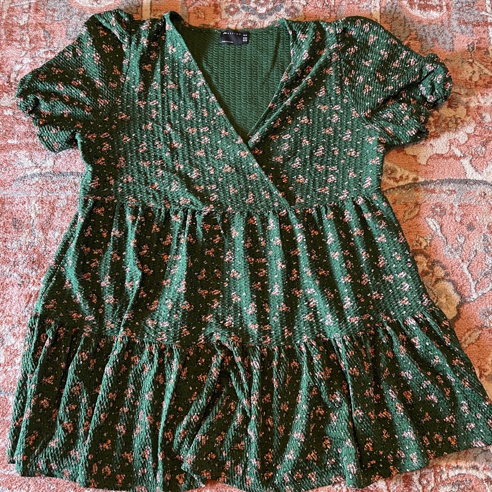 ASOS - Womens Baby Doll Green Dress Size 14